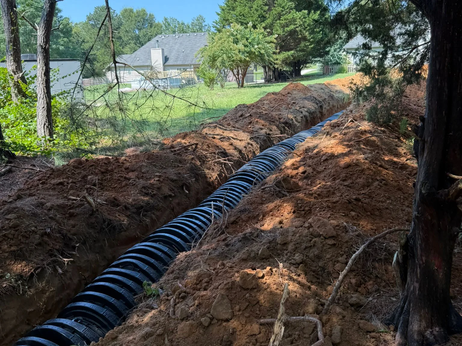 Drainfield installation 