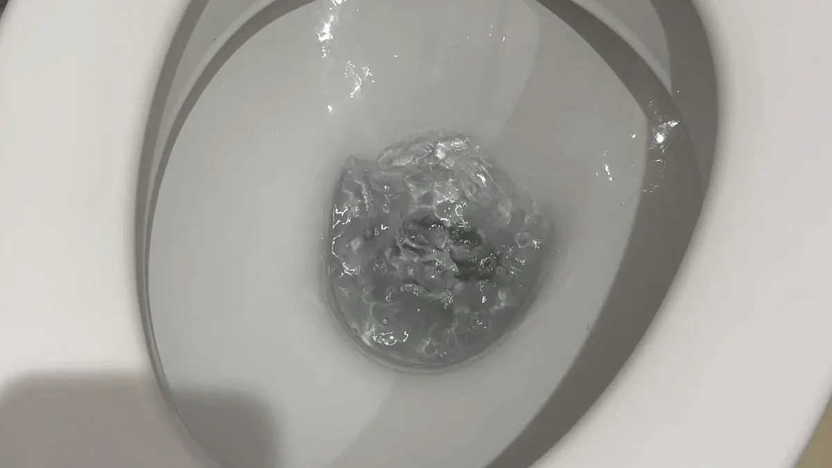 Toilet gurgling
